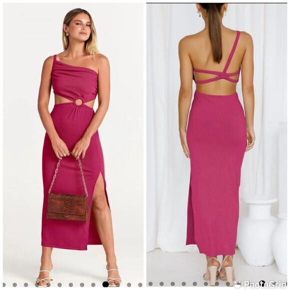 NWT ANRABESS BODYCON MAXI CUT OUT PARTY DRESS Small - Picture 1 of 13